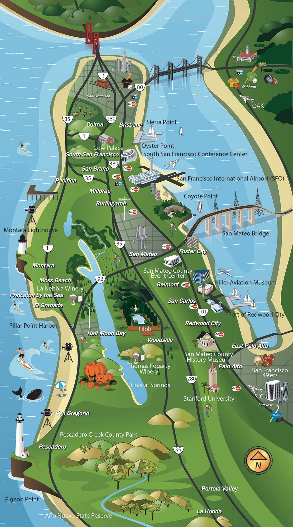 Convention & Visitors Bureau Map